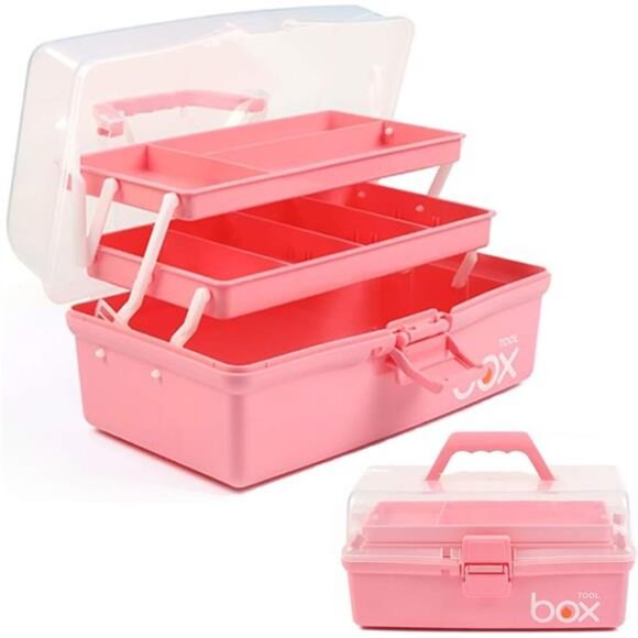 12in Three-Layer Multipurpose Storage Box Organizer Folding Tool Box/Art - Picture 1 of 7